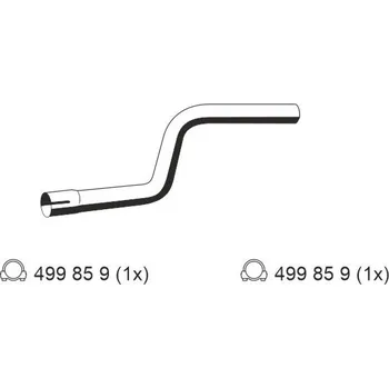 Výfukový systém Výfuková trubka ERNST 344531