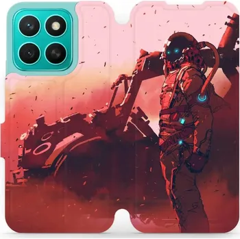 Pouzdro na mobilní telefon Flipové pouzdro Mobiwear - Honor X8c - MA09S Průzkumník s červeným vozítkem (Knížkové flip pouzdro, obal, kryt na mobil Honor X8c - MA09S Průzkumník s červeným vozítkem, materiál Umělá kůže + TPU - ochrana 360°, stojánek, silikonová vanička, magnetické)