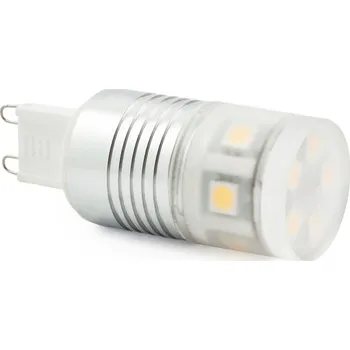Žárovka Hliníková LED žárovka G9 2,4W bílá studená 230V