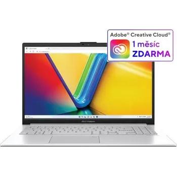 Notebook ASUS NTB Vivobook 15 OLED (M1505YA-OLED389W), R7 7730U, 15.6" 1920x1080, 16GB, 1TB SSD, AMD Radeon, W11 Home, Silver