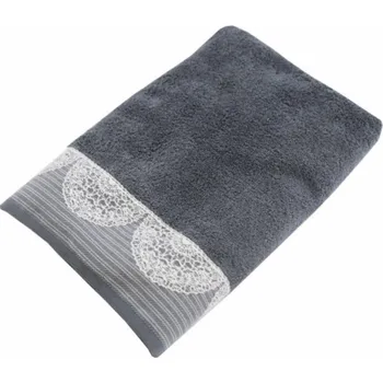 Sprchový závěs Osuška Limas 70x140 cm, barva antracit