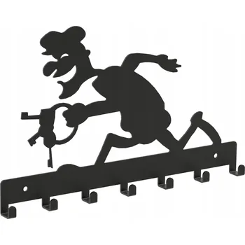 Věšák Šatní ramínko kovový Domer černý