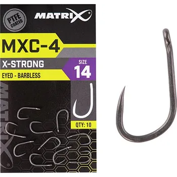 Rybářský háček Matrix Háčky MXC-4 Barbless Eyed 10 ks 18