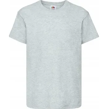 Fruit of the Loom dětské tričko šedé bavlna velikost 116