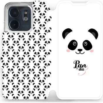 Pouzdro na mobilní telefon Flipové pouzdro Mobiwear - Infinix Smart 9 - M030P Panda Amálka (Knížkové flip pouzdro, obal, kryt na mobil Infinix Smart 9 - M030P Panda Amálka, materiál Umělá kůže + TPU - ochrana 360°, stojánek, silikonová vanička, magnetické zavírání)