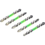 Sada japonských oboustranných bitů ve zlaté barvě PH2 SK11 - 5 ks - HRC62 - 65 mm