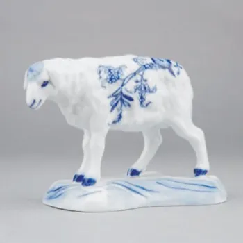 Jednorázové nádobí Cibulák Ovce na podstavci 6,5cm Originál Český porcelán Dubí 2. jakost