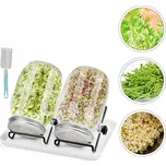 SKLENICE NA KLÍČENÍ SEMEN KLÍČIDLO SKLENĚNÁ SKLENICE SEMENA KLÍČKY SADA