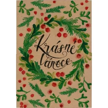 Přáníčko BeBechy – recyklovaný papír - Vánoce 1 tiskopis