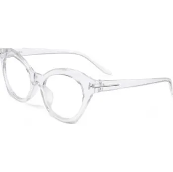 Brýlová obroučka Dámské retro kočičí brýle proti modrému světlu - Transparentní
