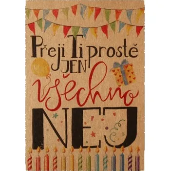 Přáníčko BeBechy - recyklovaný papír - Nej tiskopis