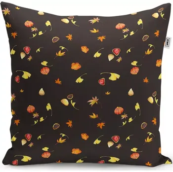 Polštář Dekorační polštář Podzim na černé - Sablio - 40x40 cm