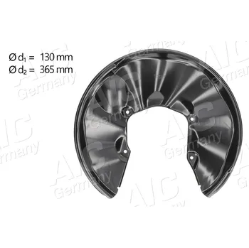 Brzdový kotouč Ochranný plech proti rozstřikování, brzdový kotouč A.I.C. 57068