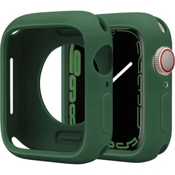 Ochranné silikonové pouzdro pro Apple Watch 41mm - tmavě zelené