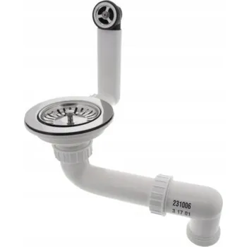 Sifon Sifon pro JEDNOKOMOROVÝ DŘEZ s horním PŘEPADEM Blanco 231006