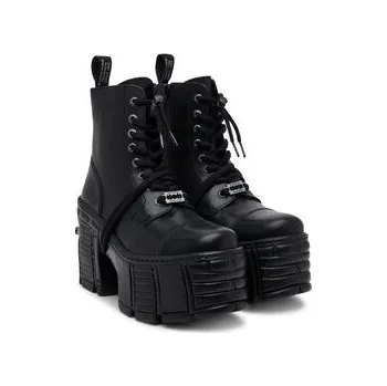 Pánská zimní obuv NEW ROCK Kotníková obuv M-TM001-C4 Černá 38