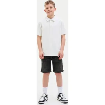 Pánské kraťasy Jack & Jones Junior Džínové šortky Rick 12269799 Černá Regular Fit 140