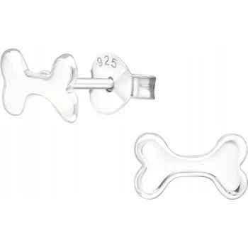 Náušnice Dětské stříbrné náušničky Kostičky, puzetové