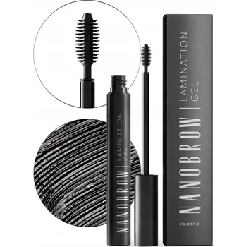 Přípravek na oči Nanobrow Lamination Gel Black – Tónovací gel na obočí