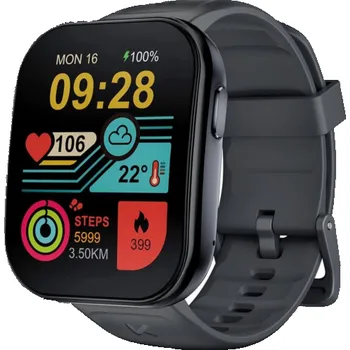 Chytré hodinky Kumi Chytré hodinky U6 1,96 palce 300 mAh černé