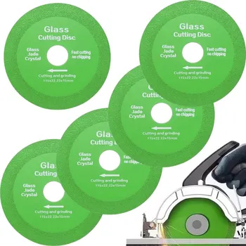 Řezný kotouč 5 Balení DIAMANTOVÝ KOTOUČ NA ŘEZÁNÍ SKLA 115 pro úhlovou brusku