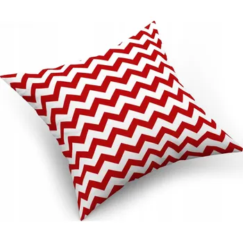 Povlak na dekorativní polštářek Povlak na polštářek "jasiek" 40x40 100% BAVLNA Cik Cak Červený 64