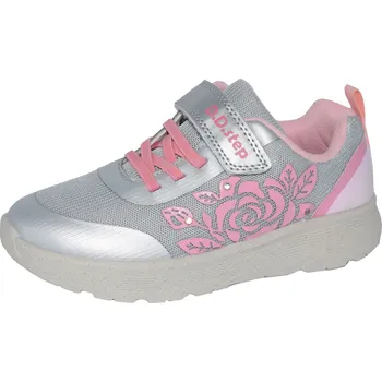 Dětská treková obuv D.D.step dívčí tenisky F083-51289DL Barva: stříbrná, Velikost: 31