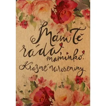 Přáníčko BeBechy - recyklovaný papír - Maminko tiskopis