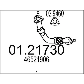 Výfuková trubka Výfuková trubka MTS 01.21730