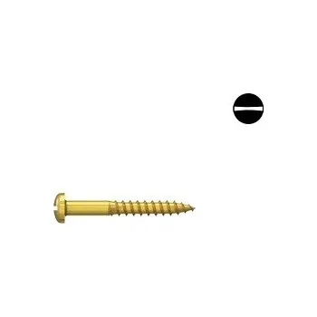 Vrut Vrut s půl. hlavou DIN 96 mosaz 2x10 500ks