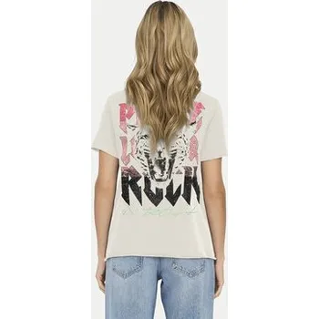 Dámské oblečení ONLY T-Shirt Lucy 15307412 Écru Regular Fit S