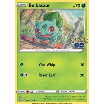 Volný čas PGO 001/078 Bulbasaur - Pokémon GO Stav: Near Mint, Verze: NORMAL