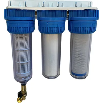 Ochranný vodní filtr AQUA / Pentair TRIPLEX RAIN 10SL (5 mcr), třístupňový filtr s proplachem, připojení 1"