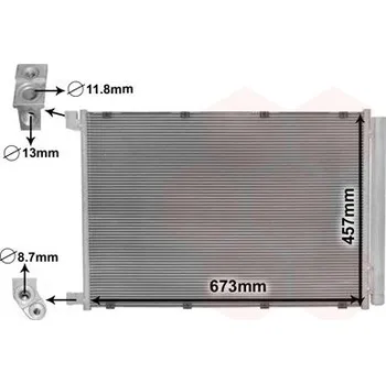 Výparník klimatizace Kondenzátor, klimatizace VAN WEZEL 30015703