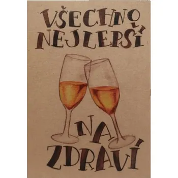 Přáníčko BeBechy – recyklovaný papír - Na zdraví tiskopis