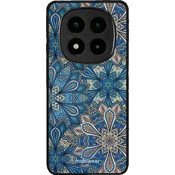 Lesklý kryt Mobiwear Glossy - Xiaomi Poco X7 - G038G - Modré mandala květy (Prémiové lesklé pouzdro, obal, kryt Mobiwear Glossy na mobil Xiaomi Poco X7 - G038G - Modré mandala květy, materiál Plast + TPU silikon - krytí po všech stranách, neošoupatelný)