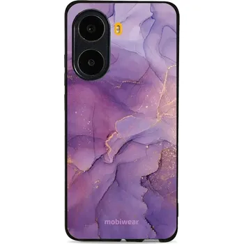 Pouzdro na mobilní telefon Lesklý kryt Mobiwear Glossy - Xiaomi Poco X7 Pro - G050G - Fialový mramor (Prémiové lesklé pouzdro, obal, kryt Mobiwear Glossy na mobil Xiaomi Poco X7 Pro - G050G - Fialový mramor, materiál Plast + TPU silikon - krytí po všech stranách, neošoupatelný)