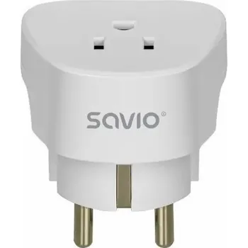 Cestovní adaptér Savio Cestovní adaptér, US zásuvka, EU zástrčka AP-01