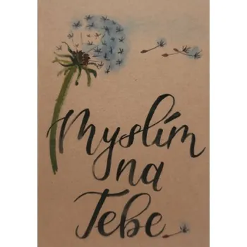 Přáníčko BeBechy – recyklovaný papír - Myslím 2 tiskopis