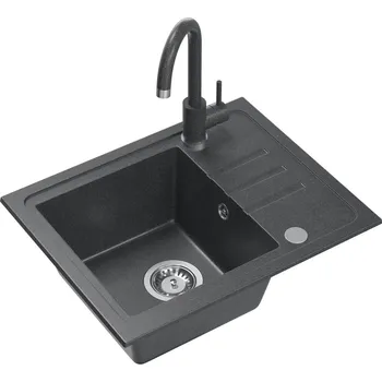 Granitový dřez QUADRON VIVO SET 40 ČERNÁ