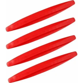 Ochranný autopotah Lišty na nárazníky imitace carbonu červené 4ks