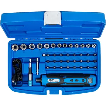 Sada nářadí BGS 70209, Aku šroubovák | vč. sady bitů a nástrčných klíčů | 41dílná