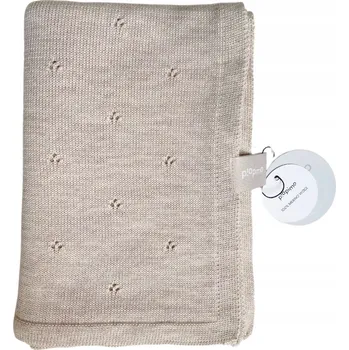 Dětská deka Merino deka béžová 75 x 100 cm Piapimo