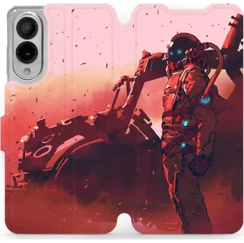 Pouzdro na mobilní telefon Flipové pouzdro Mobiwear - Samsung Galaxy S25 Edge - MA09S Průzkumník s červeným vozítkem (Knížkové flip pouzdro, obal, kryt na mobil Samsung Galaxy S25 Edge - MA09S Průzkumník s červeným vozítkem, materiál Umělá kůže + TPU - ochrana 360°, stojánek,)