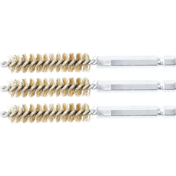 BGS 3078-11-M, Sada mosazných kartáčů | 11 mm | 6,3 mm (1/4") | 3dílná