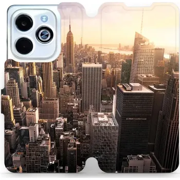 Pouzdro na mobilní telefon Flipové pouzdro Mobiwear - Infinix HOT 40i - M138P New York (Knížkové flip pouzdro, obal, kryt na mobil Infinix HOT 40i - M138P New York, materiál Umělá kůže + TPU - ochrana 360°, stojánek, silikonová vanička, magnetické zavírání)
