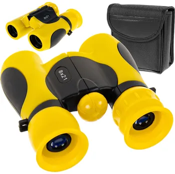 Dalekohled Dětský dalekohled click4TOYS 8x21 žlutý pogumovaný