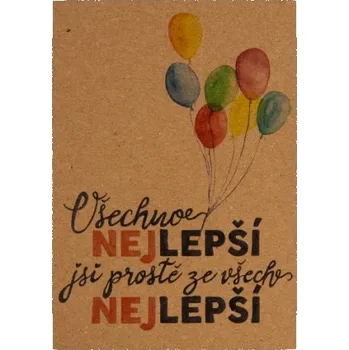 Přáníčko BeBechy - recyklovaný papír - Nejlepší tiskopis