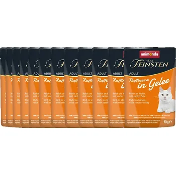 Krmivo pro kočku Animonda KOT Raffinesse v želé SADA 12x85g - Kuře s krůtou
