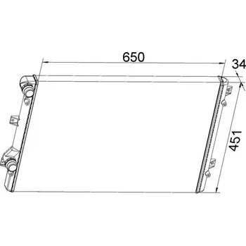 Chladič motoru Chladič, chlazení motoru MAHLE CR 1538 000S
